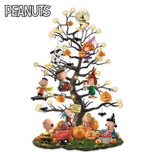 PEANUTS Halloween Tabletop Tree With Over 35 Lights picture