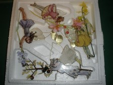NEW BRADFORD 2000 Second Issue FLOWER FAIRY ORNAMENTS  Lot of 4  Cicely Barker picture
