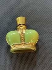 Old Antique Prince Matchabelli Windsong Green Crown Perfume Bottle EMPTY 1/4 oz. picture
