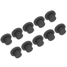 10 x High Temp Silicone Plug T Shaped Solid Silicon Stopper Black 21x10x13mm picture