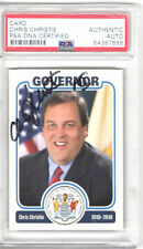 NEW JERSEY GOVERNOR CHRIS CHRISTIE SIGNED AUTO SLABBED CUSTOM CARD PSA DNA 1 picture