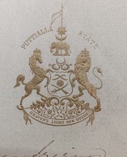 India 1875 crested letter signed Maharaja of Puttialla Mohinder Singh picture
