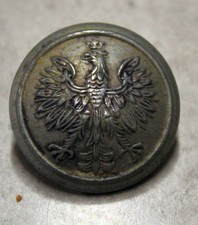 W2 Pre-1939 Polish Army Uniform Button Wz.28 Crowned Eagle tunic patern picture