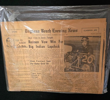 1965 Original Daytona Beach Evening News - Rare Florida Newspaper Lot Society picture