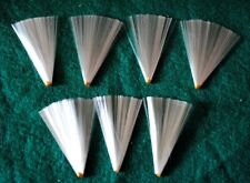 7 tails made of spun glass for birds, glass fibre, x-mas ornaments, 7,5cm picture