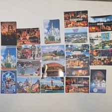 20 Vintage Disney EPCOT Center Postcards Lot World of Motion Horizons NOS 80s picture