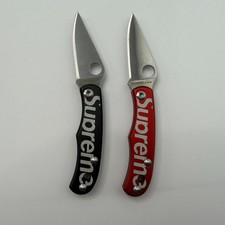 Supreme Spyderco Bug Pocket Knife Red Black In Hand Deadstock NIB SOLD OUT 2026 picture