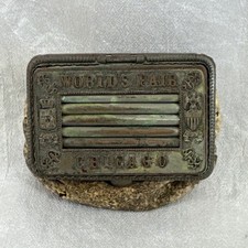 Antique 1893 Chicago Worlds Fair Coin Purse picture