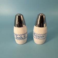 Vintage Westinghouse GEMCO Snowflake Salt & Pepper Shakers MCM Retro Style picture