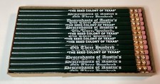 26X DESCENDANTS OF AUSTIN’S OLD THREE HUNDRED “THE SEED COLONY OF TEXAS” PENCILS picture