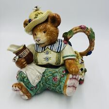 Fitz and Floyd Somerset Bear with Bees Jar Pot of Honey Pitcher Serveware picture