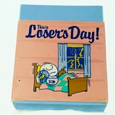 Vtg Ziggy Pencil Eraser “This Is Loser’s Day” Victoria Fancy New Old Stock 1979 picture