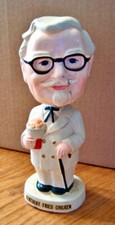 RARE VINTAGE ORIGINAL 1960'S KFC COL. SANDERS BOBBLE HEAD picture
