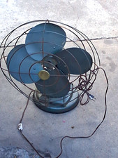 Vintage Gray Metal Table/Desk Fan 1940s-1950s Cast Iron Mimar Products Fan picture