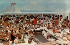 Aztec Market at Tlatelolco, A.D. 1515 Postcard picture