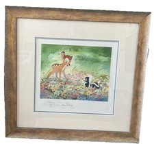 Bambi “New Bright World” 1999 Giclee Signed Print Framed Lmtd Edition Disney picture