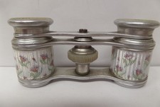 Small Antique French Enamel & Aluminum Opera Glass Theodore Starr Inc.  New York picture