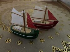 Mini Collectible Handmade Ships Lot Of 2 picture