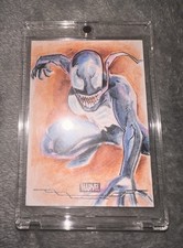 Topps Chrome Marvel 2026 1/1 Venom / She Venom Sketch By Jason Sobol picture