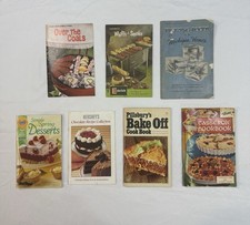 Lot of 7 Vintage Cooking Booklets Pamphlets 1950s-2000 Pillsbury Hershey Eckrich picture