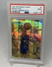 1997 Bowmans Best ATOMIC REFRACTOR Topps Grant Hill #7 SSP PSA 9 POP 9 picture