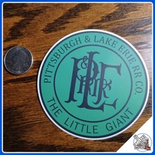 Pittsburgh & Lake Erie Railroad Company laminated die-cut vinyl sticker picture