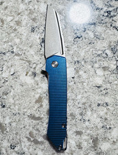 MachineWise Mojave #1464 Blue Grenade Titanium S90V Folding Knife –LNIB Full Kit picture
