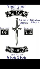 “THE LORDS OF THE NEW CHURCH ” PATCH FOR BIKES AND JACKETS LARGE SIZE picture