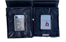 2007 Zippo 75th Anniversary 2-PC Set Swarovski Crystal Flame & Model 24058 NIB picture