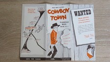 Vtg. Cowboy Town Western Theme Park Plainvelle Massachusetts Travel Brochure MA picture
