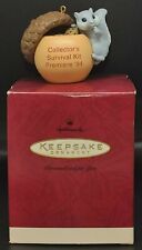 1994 Hallmark Collectors Survival Kit Premiere Squirrel Keepsake Ornament C2 picture