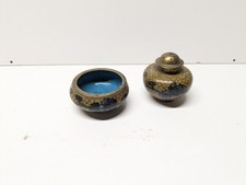 Antique 19th century Chinese salt and pepper set cloisonne picture