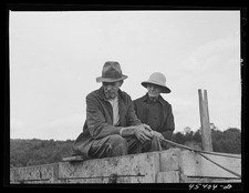 Photo:Castleton Vermont Eliot H Miller wife 1941 FSA clients farm workers picture