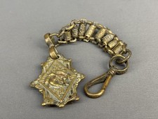 Vtg Pettibone MFG CO Knights Of Pythias Belt/Sword Chain, Masonic Regalia, Brass picture