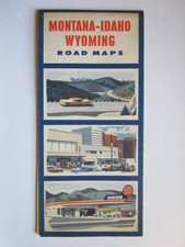 1956 UNION 76 MONTANA-IDAHO-WYOMING ROAD MAPS picture