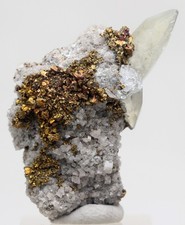 Stellar Beam CALCITE Dogtooth Chalcopyrite Crystal Mineral Specimen Cluster picture