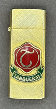 Vintage Tanqueray Gin 14KT Gold-Plated Slim-Lighter picture