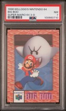1996 KELLOGG'S NINTENDO 64 SUPER MARIO 64 3-D BIG BOO PSA 7 picture