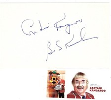 Captain Kangaroo/Bob Keeshan signed card picture