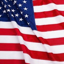 ANLEY EverStrong 5x8 Ft American Flag Heavy Duty Embroidered Stars Sewn Stripes picture