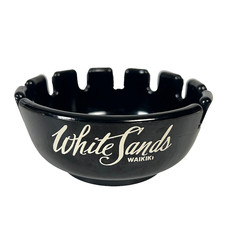 White Sands Hotel Waikiki Hawaii Vtg Ashtray 9 Cig Slots Plastic Sta-Safe USA picture