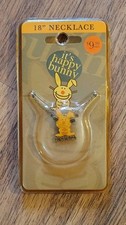 Vintage Y2K It's Happy Bunny You're So Dumb Pink Bunny Necklace 2005 picture