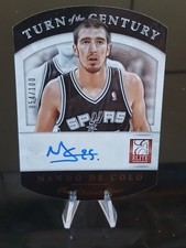 2013-14 PANINI ELITE Basketball NANDO DE COLO Auto TURN OF CENTURY # SPURS /100 picture