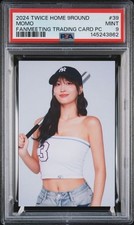 2024 TWICE HOME 9ROUND FANMEETING TRADING CARD PC #39 MOMO PSA 10 picture