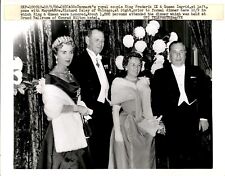 LD332 1960 Original UPI Photo DENMARK ROYAL COUPLE KING FREDERIK IX QUEEN INGRID picture