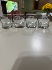 4 Cutty Sark  The Real McCoy  Rocks Whisky Glasses w/Dimpled Grip EC White Label picture
