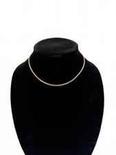 Vintage Monet Gold Tone Chain Necklace 15 Inch Signed Minimalist Jewelry picture