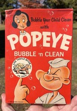 Vintage 1960s Popeye Bubble Bath Advertising Box picture