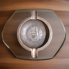 Vintage Metal Ashtray U.S.S. Frigate Constitution 