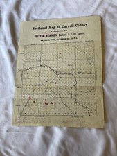 LAND SALES MAP CARROLL COUNTY SECTIONAL MAP GRIFFITH & DEAL ATTORNEY ST LAW picture